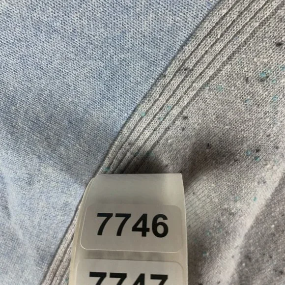 Kinross Cashmere Poncho Sweater Women's Blue‎ Gray Pullover Knit One Size 7746